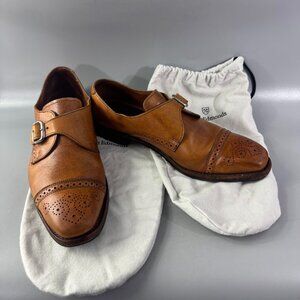 Allen Edmonds Franciscan Walnut Brown Monk Strap Dress Shoe Men Sz 10.5 D